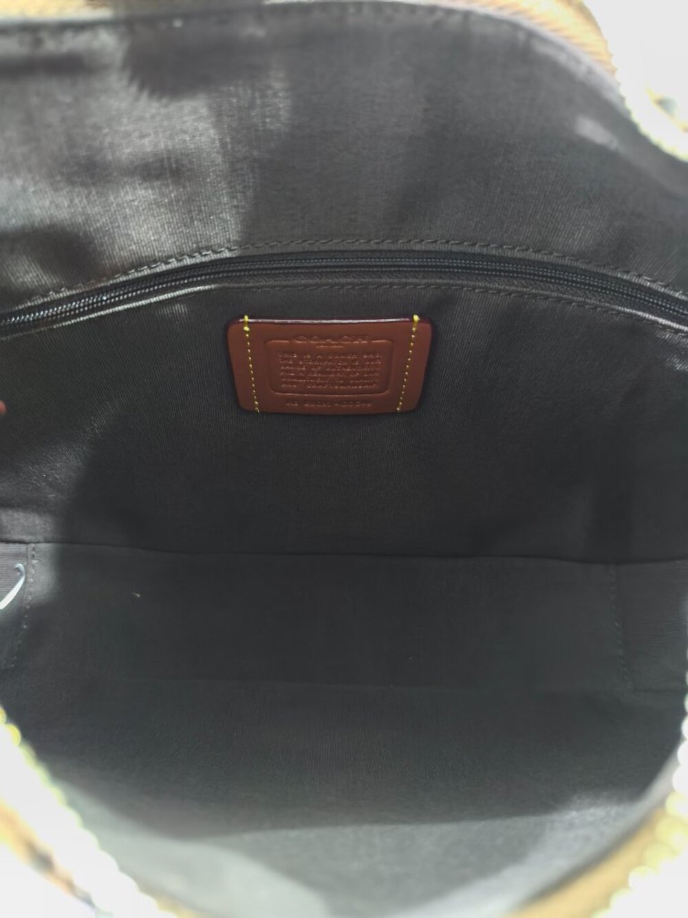 Coach Brown Corduroy Monogram Underarm Bag - Picture 6 of 8